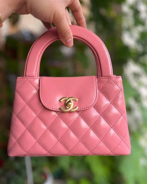 chanel kelly beige|Chanel pink ref bag.